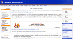 Desktop Screenshot of cheap-web-hosting-directory.com
